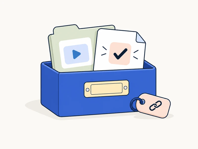 A finished campaign stored in a desktop archive with its media and approval.