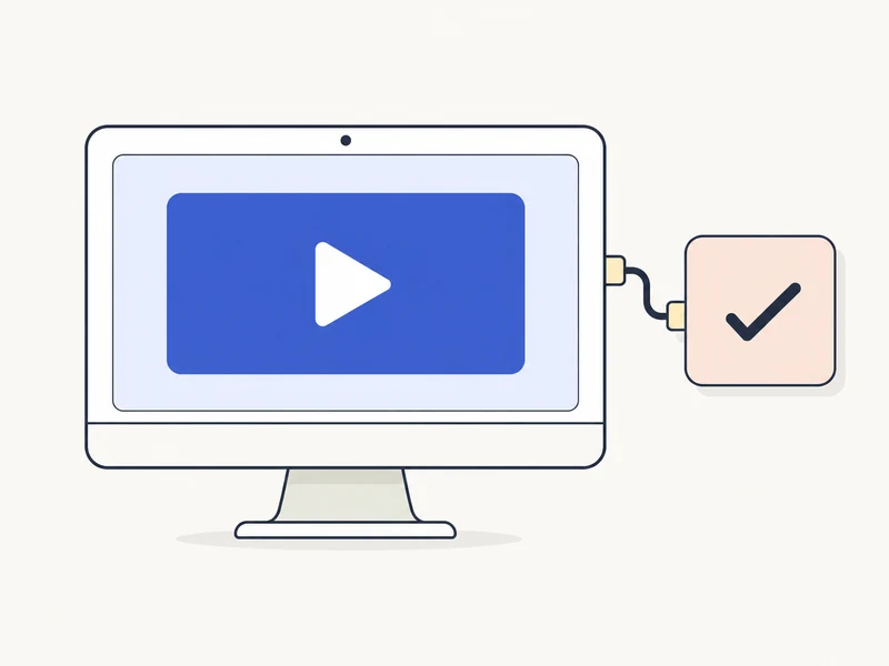 A video monitor with a channel connection and a confirmed account.